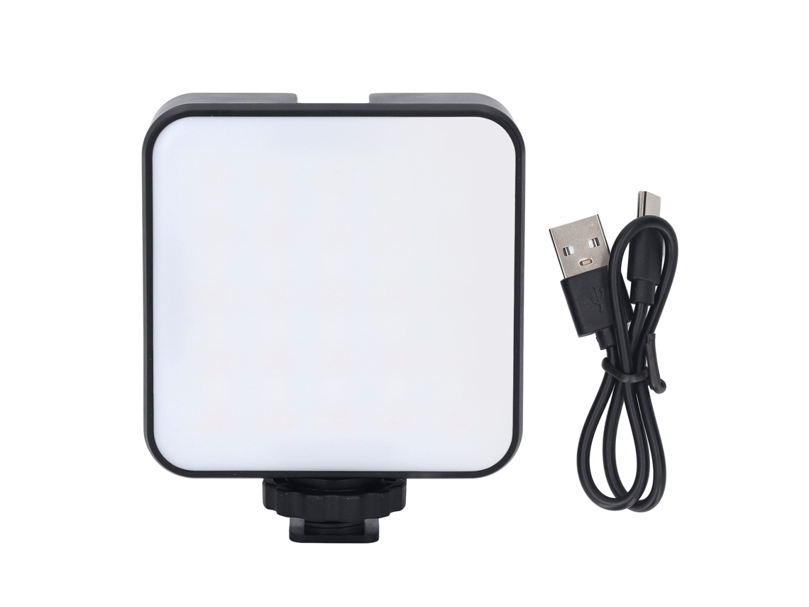 Luz de vídeo LED RGB recargable para fotografía y cámara, portátil y regulable a todo color.