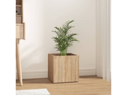 Macetero/Jardinera 40X40X40 cm Madera Procesada Roble Sonoma