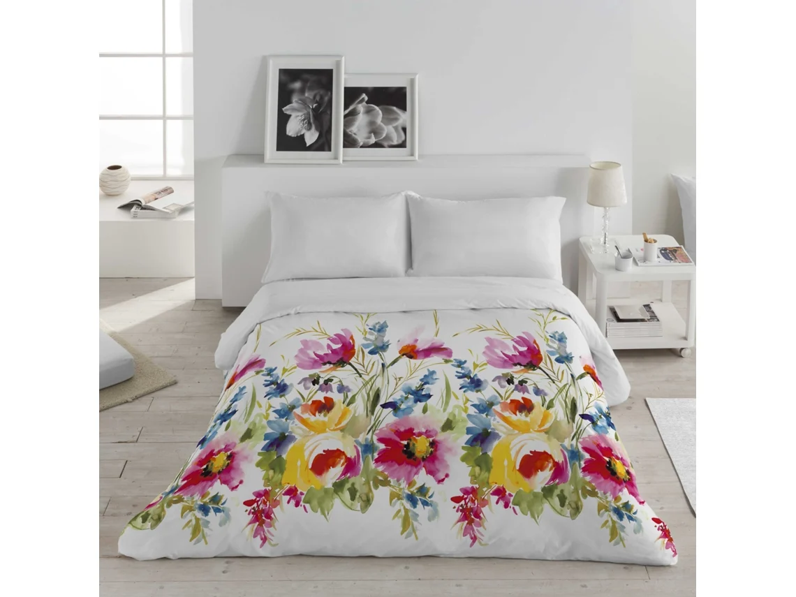Conjunto de Fundas de Edredón ICEHOME Estampada Cama Extra Fabricado España Multicolor - 3pcs (CAMA 180 cm)