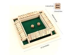 Urbannova-juego De Mesa De Madera De Cuatro Lados Con 10 Números, Dados, Entretenimiento, Familia, Adultos, Fiesta, Juguete