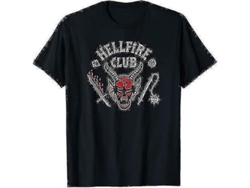 Camiseta Para Adultos Del Club Fuego Infernal De Stranger Things 4 - Comedia Divertida 2022 - Tallas De La S A La 5xl