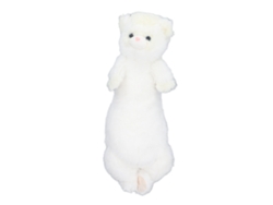 Peluche De Hurón Blanco Supersuave, Adorable, Decoración Para Sofá Cama, Regalo