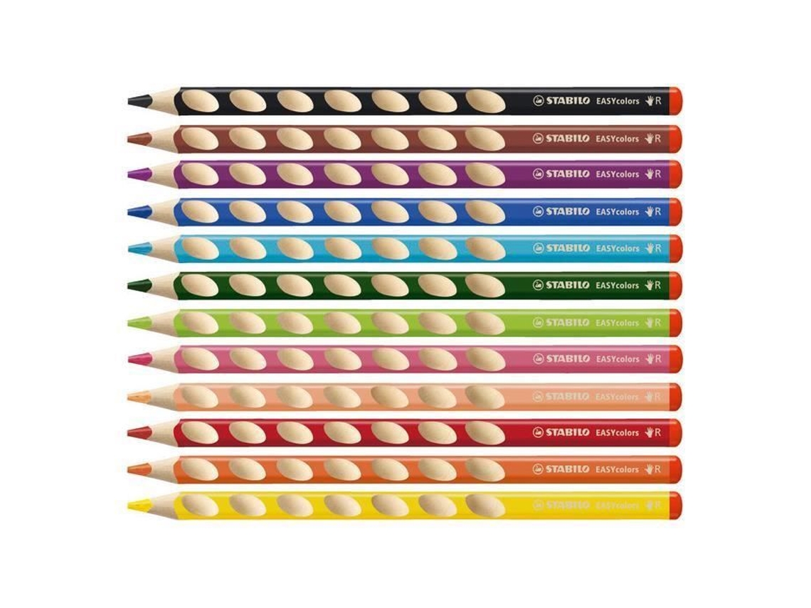 Estuche Con 24 Lápices De Color Easycolors Para Diestros Stabilo