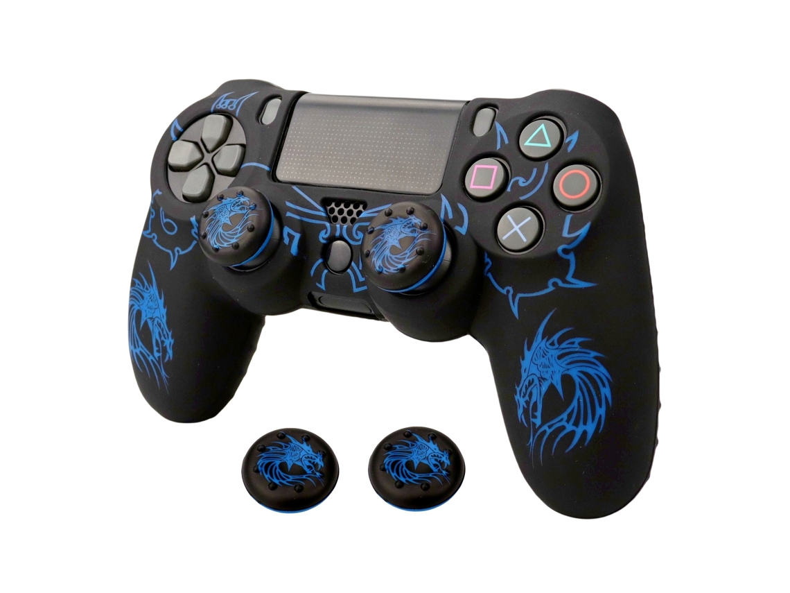 Funda De Silicona Para Mando De Ps4 M-Ps4-32 Azul 