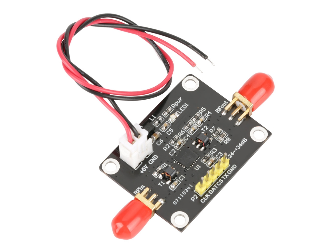 Módulo amplificador programable Veloriskku con ganancia ajustable de 2 a 100 m y de -24 a +34 dB de alta precisión.