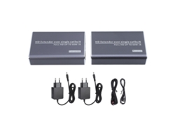 Kit Extensor De Interface Multimídia Hd Com Infravermelho 60m Transmissor De Áudio E Vídeo Para Home Theater Plugue Eu