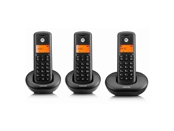 Teléfonos inalámbricos Motorola E203 negros
