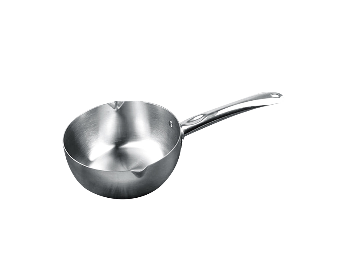 Sartén Multifuncional De Acero Inoxidable Antiadherente De 20 Cm Para Calentar Mantequilla, Ideal Para Cocinar Leche Y Salsas.