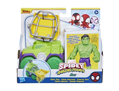 Marvel Spidey y su superequipo, Set Hulk y Camión demoledor Figura SPIDEY AND HIS AMAZING FRIENDS 3 Años