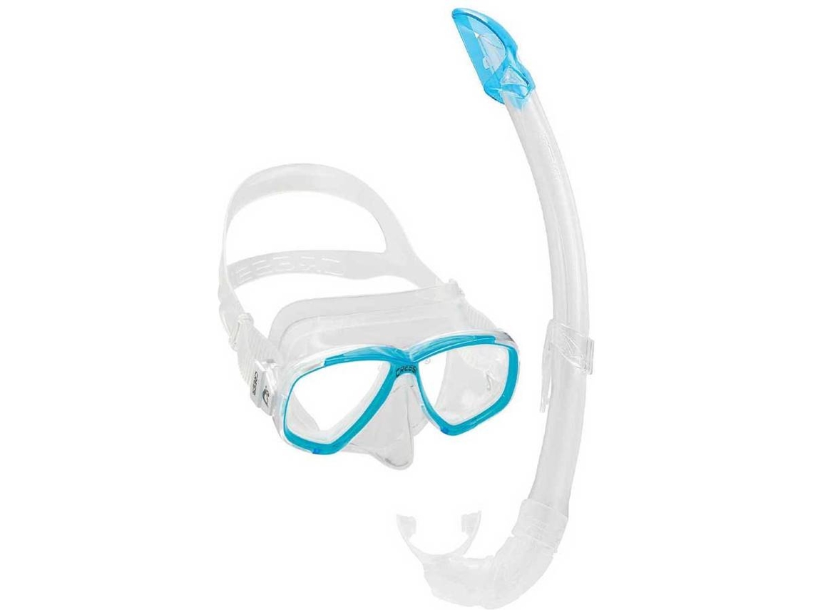 Conjunto De Máscara E Tubos Frontales de Buceo CRESSI Perla