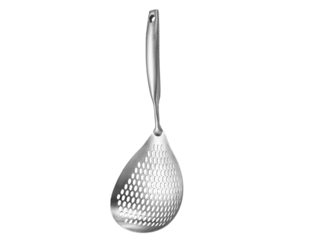 Colador De Acero Inoxidable, Colador De Acero Inoxidable De 14,3 Cm, Colador, Colador De Cocina, Accesorios Para Sartenes De Cocina, Plata ZMDECQNA