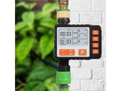 Temporizador De Riego Automático Ip65 Con 3 Programas Y Pantalla Grande De 3 Pulgadas Para Jardín Y Césped.