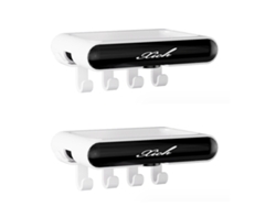Jabonera de pared para ducha con ganchos, jabonera impermeable