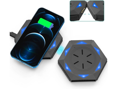 Cargador Inalámbrico CHRONUS WC7461119zx Negro