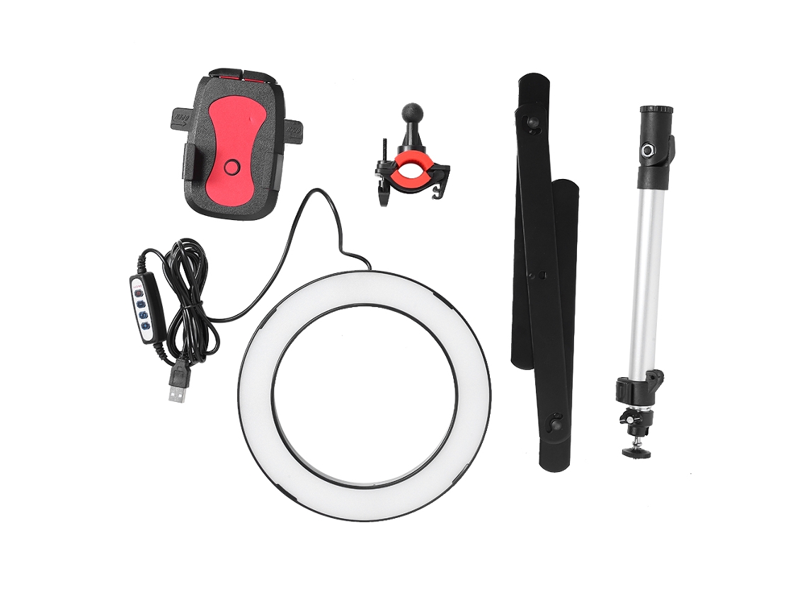 Anillo De Luz Led Con Soporte Para Teléfono Y Trípode Para Maquillaje, Transmisiones En Vivo Y Filmaciones De Vídeo