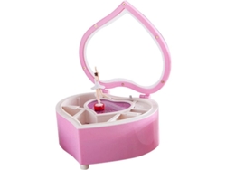 Caja De Música Para Joyas Con Bailarina Giratoria En Forma De Corazón.