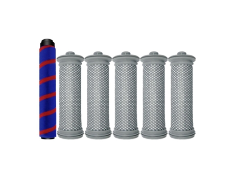 6 peças de escova de rolo para tineco a10 a11 pure one s11/s12 series vácuo