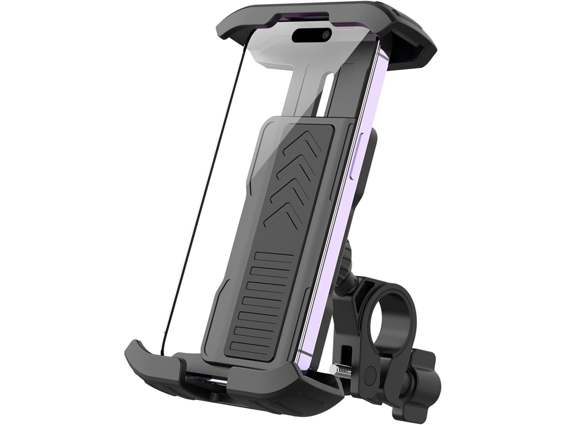 Soporte para teléfono móvil JYTGALX (negro) con navegación para vehículos eléctricos y motocicletas, con absorción de impactos.