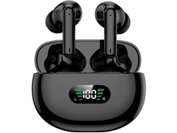 Auriculares Sem Fios Intra Desportivos Led Estéreo Yizhood Bluetooth Negro