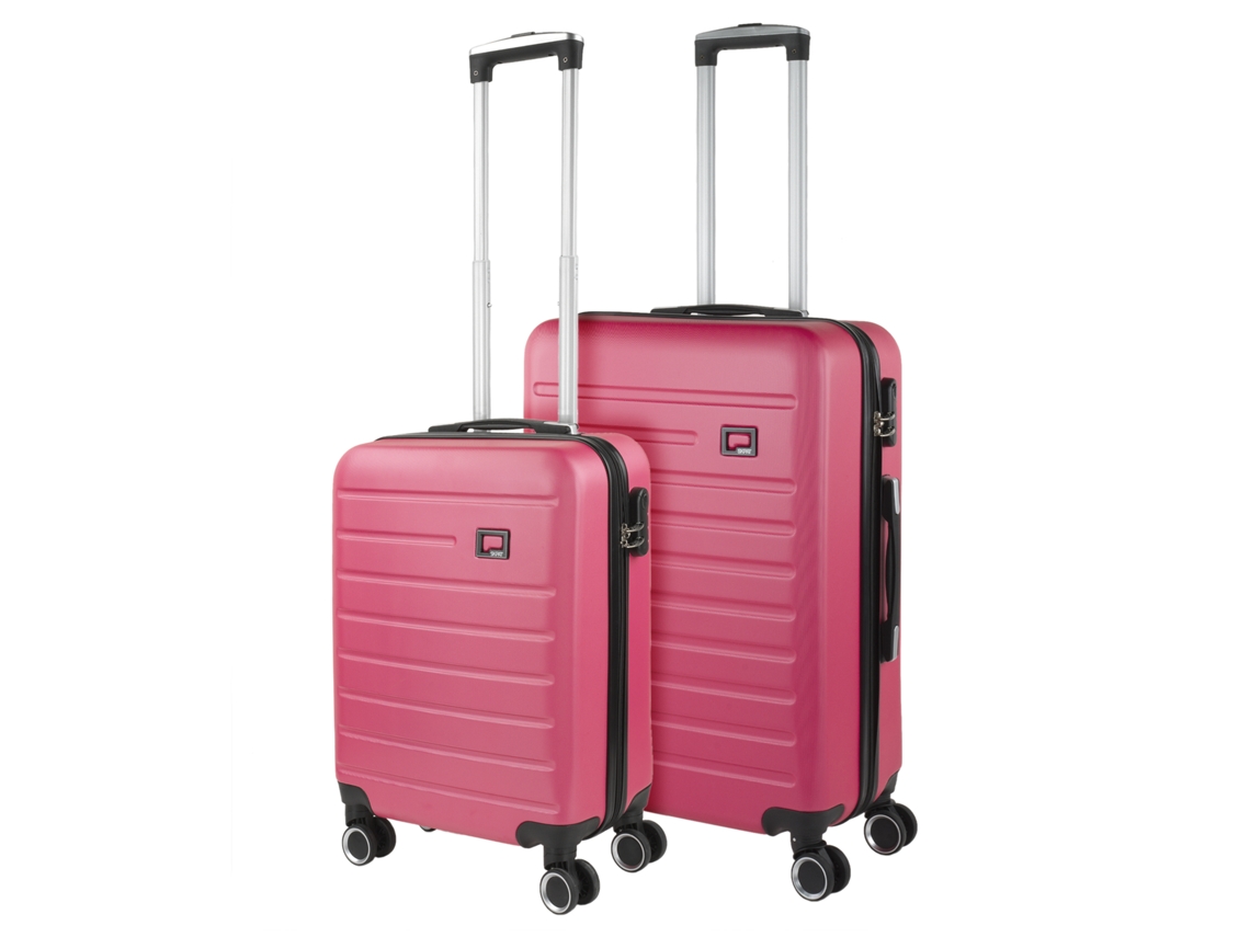 SKPAT Nantes - Maleta rígida ABS color fucsia (45 x 66 x 24 cm, 61 l)
