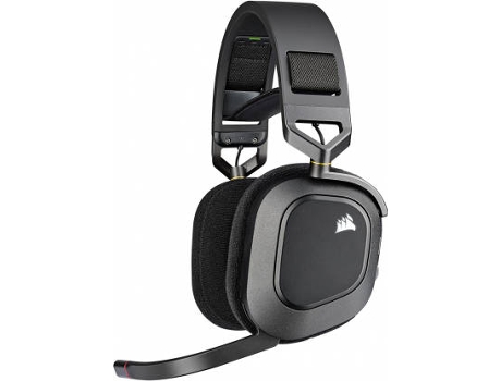 Auriculares Gaming Inalámbrico CORSAIR HS80 (Over Ear - Multiplataforma - Negro)