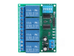 Módulo De Relé De 4 Canales, Placa De Control De 5 V Cc Para Accesorios Electrónicos.