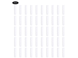 Kit de 50 conectores de abrazadera para tubos de invernadero blancos, 8,5 cm