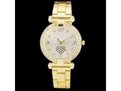 Reloj De Pulsera Unisex De Acero Zhoulianfa Con Brazalete De Cuarzo, Color Dorado A La Moda.