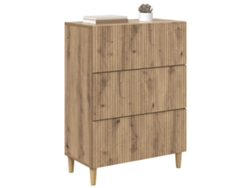 Maison Exclusive - Cajonera Roble Artesanal 66 X 34,5 X 90 Cm Madera De Ingeniería
