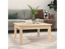 Mesa De Centro De Madera Maciza De Pino 55x55x30 Cm
