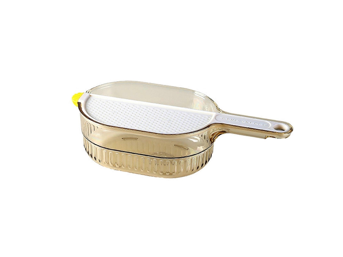 Cesta multifuncional para escurrir arroz y fruta, ideal para un lavado y secado rápidos.