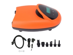 Bomba de aire eléctrica de 12 V CC, portátil, inflable, color naranja