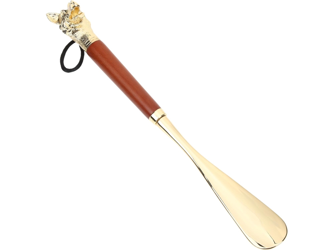 Calçadeira Decorativa De Metal Em Formato De Cabeça De Cachorro, 32 Cm, Cabo Longo, Para Meninos E Meninas.