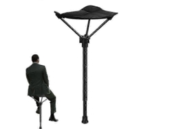 Bastón plegable con trípode, asiento regulable en altura, silla plegable para exteriores, modelo S Szrh As
