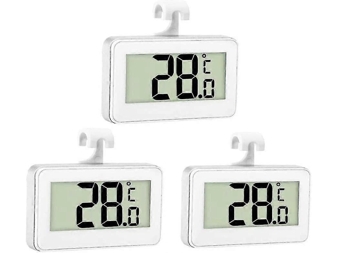 3 termómetros digitales para refrigerador y congelador, para refrigerador, impermeables, para bicicletas eléctricas.
