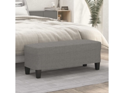 Banco Interior | Banco De Tela Gris Oscuro 100x35x41 Cm