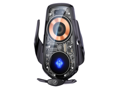 Carga inalámbrica para automóvil, carga rápida inalámbrica de alta velocidad de 15 W, rotación de 360 ​​, color CHRONUS
