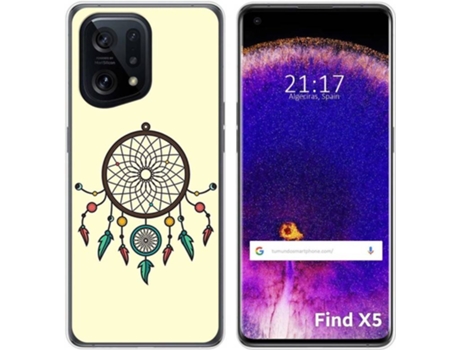 Carcasa para Oppo Find X5 5G TUMUNDOSMARTPHONE Dibujos Atrapasueños Multicolor