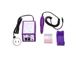 Taladro Máquina Eléctrica de Uñas Lijado Kit Manicura Pedicura Color Morado
