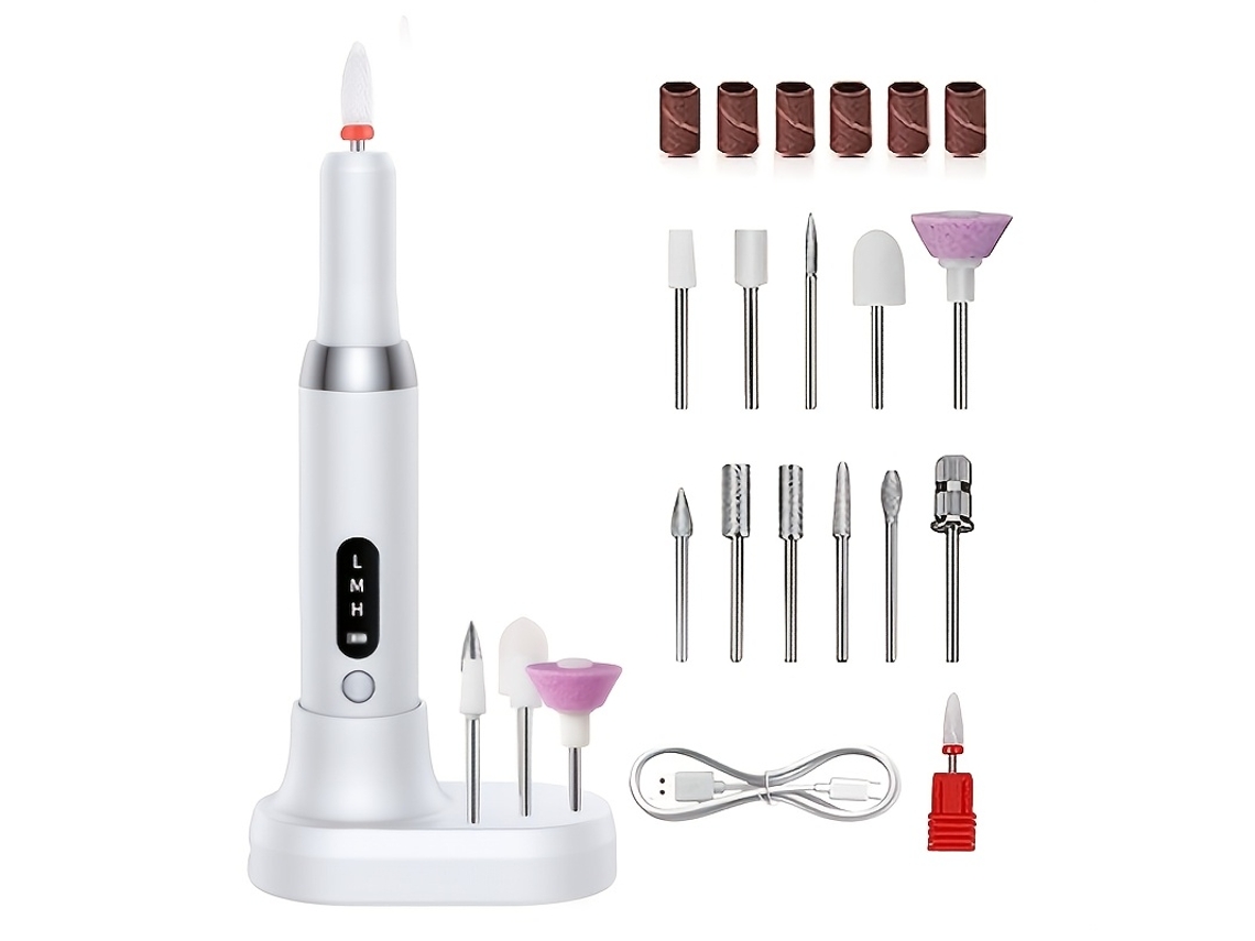 Taladro De Uñas Eléctrico Profesional, Pulidor, Removedor De Cutículas, Lápiz Lima De Uñas