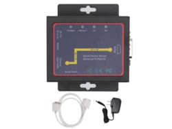 Adaptador De Red Serie Tcp/ip Txi022 Rj45 A Rs232 Con Transferencia Bidireccional, Enchufe Estadounidense, 100-240 V.