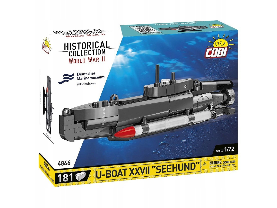 Bloques De Construcción U-Boat Xxvii Seehund Para Niños COBI 4846