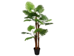 Maison Exclusive - Árbol De Palma Artificial Con Hojas Verde 75 X 25 X 180 Cm