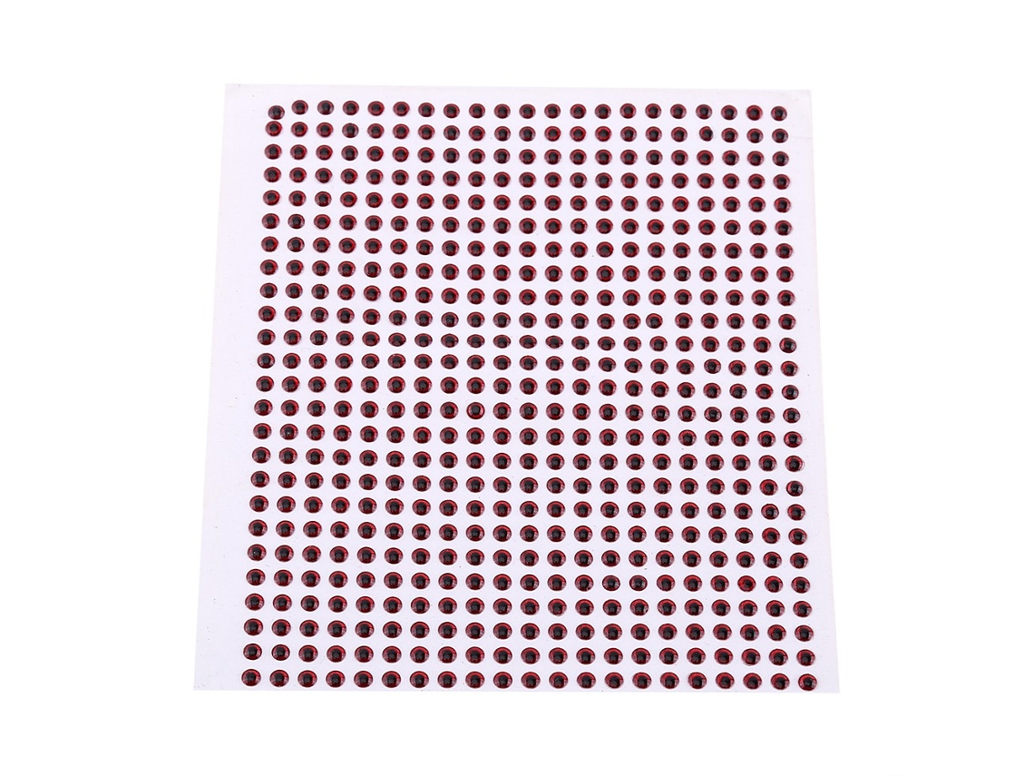 Ojos 3D para señuelos de pesca, adhesivo fuerte, para hacer cebo, rojos, 3 mm