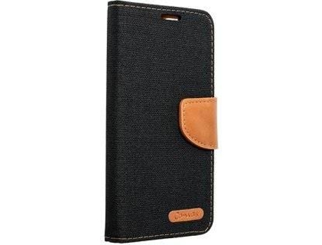 Funda iPhone 12 Mini LMOBILE Libro Horizontal Canvas Negro