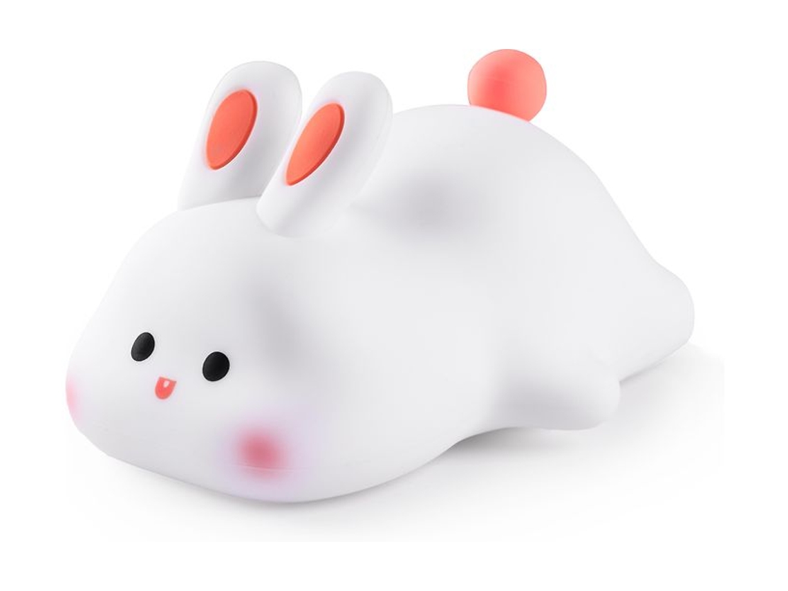 Lámpara De Conejito, Recargable, Blanco Cálido Y Rgb