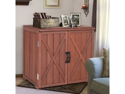 Armario de herramientas de madera, puertas dobles, abeto | NORTHIX | NORTHIX