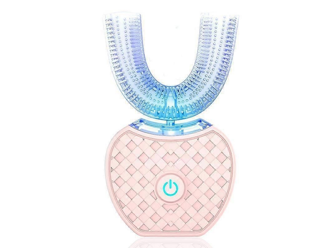 Cepillo de dientes eléctrico ultrasónico GOKOCO para adultos, con forma de U, limpieza bucal de 360 ​​grados, carga inalámbrica y luz.