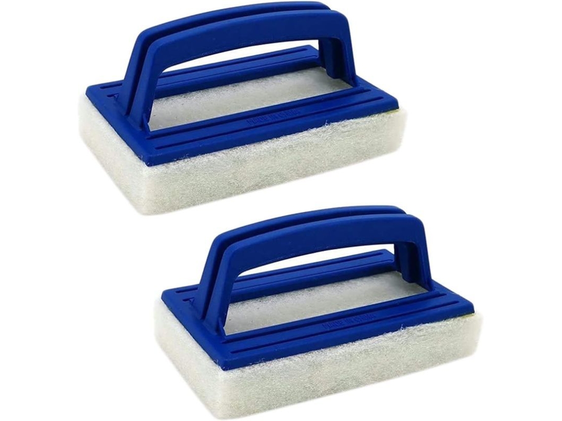 2 Cepillos de pared para piscina Esponja suave con mango para spas, acuarios y albercas