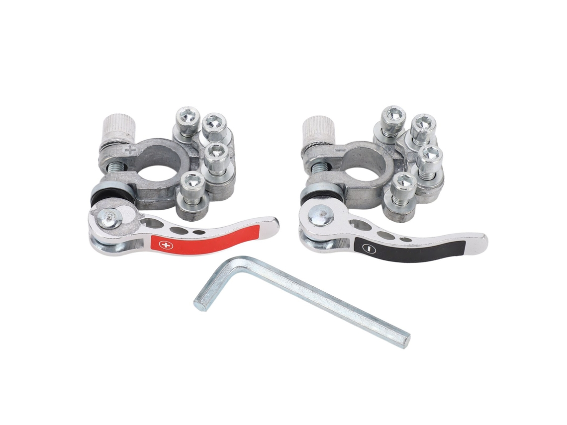 Conector Terminal Bateria Liberação Rápida 4 Vias Positivo Negativo Carro Chave S/MARCA